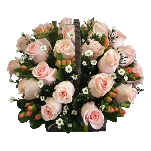 Canasta Rosa Pastel